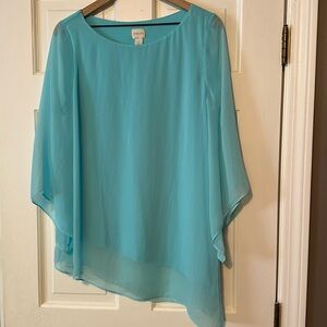 Chico’s Aqua Lined Top